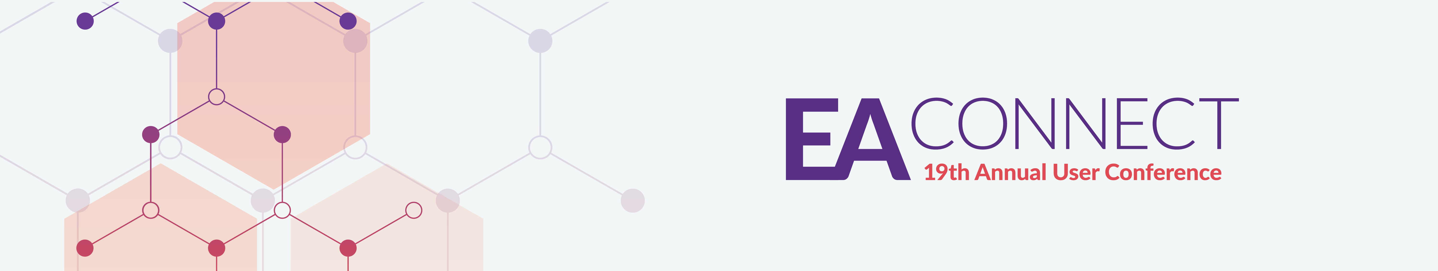 Decorative header banner showing logo of EAConnect 19th annual user conference